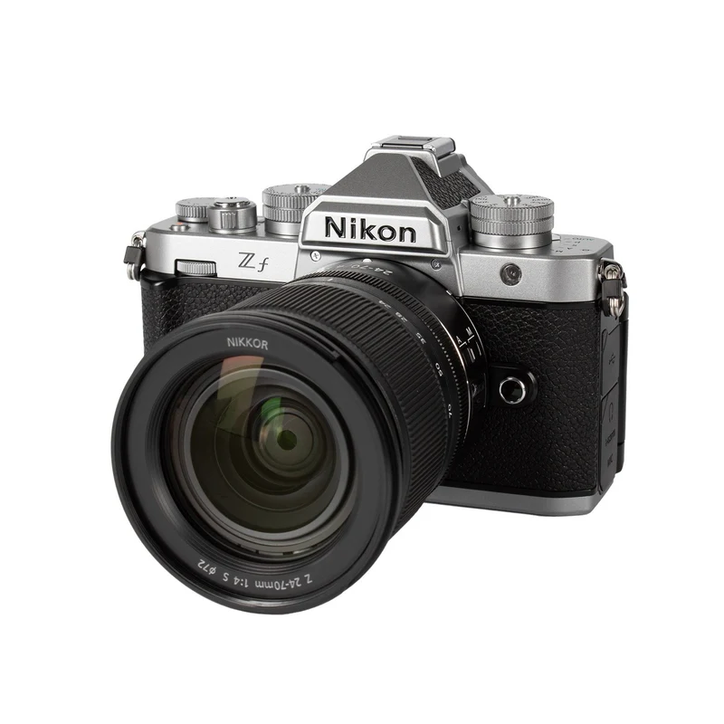 Nikon Zf Mirrorless Camera with 24-70mm f/4 Lens - Full Frame, 24.5MP, 4K UHD Video Recording with Dual Card Slots (Silver)