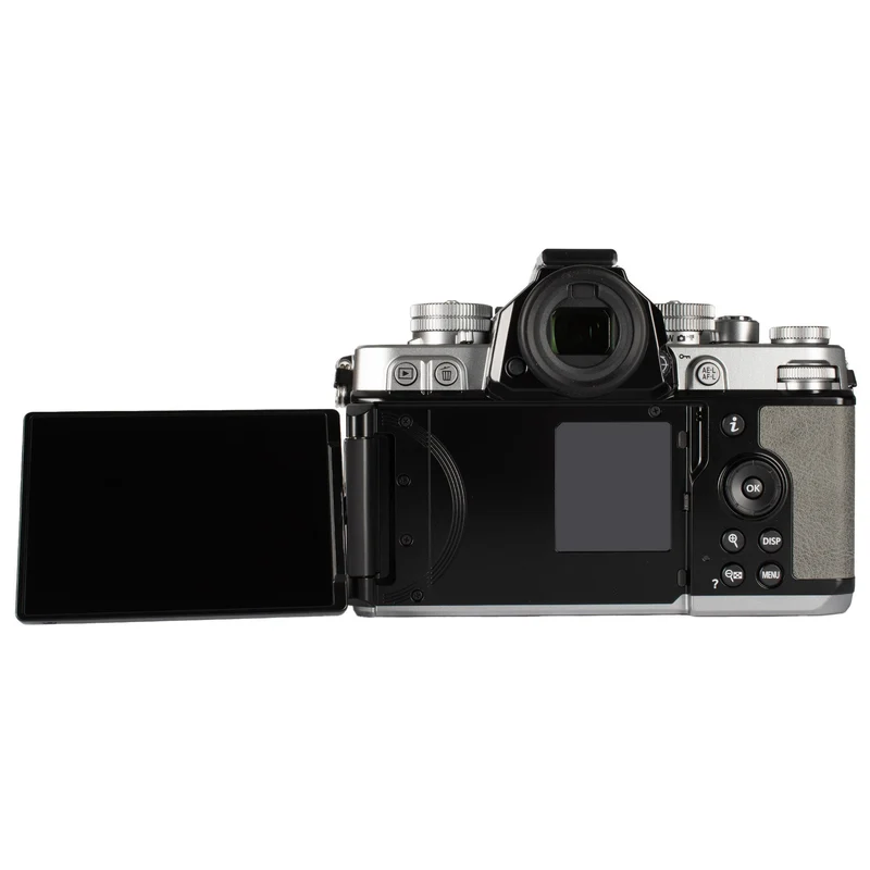 Nikon Zf 24.5MP Full Frame Mirrorless Camera with 273-Point Hybrid AF and 5-Axis Stabilization (Silver & Stone Gray)