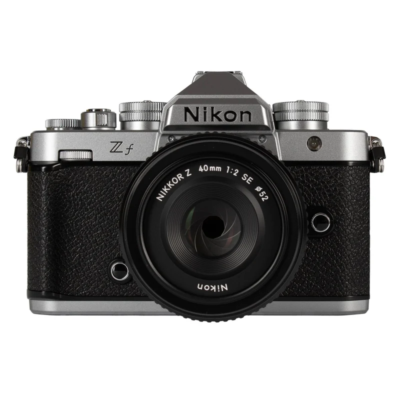 Nikon Zf Mirrorless Camera with 40mm Lens - Full Frame, 24.5MP, 4K UHD Video Recording with Dual Card Slots (Silver)
