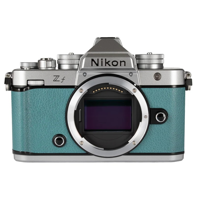 Nikon Zf Mirrorless Camera (Body Only) with 24.5MP Full-Frame BSI CMOS Sensor and EXPEED 7 Processor (Silver and Teal Blue)