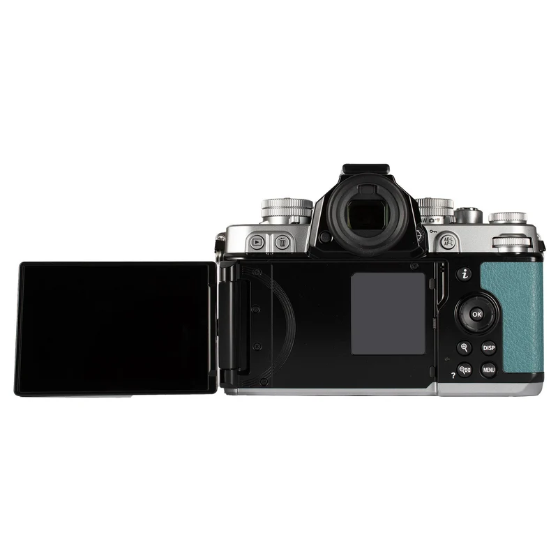Nikon Zf Mirrorless Camera (Body Only) with 24.5MP Full-Frame BSI CMOS Sensor and EXPEED 7 Processor (Silver and Teal Blue)
