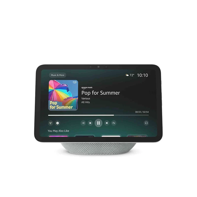Amazon Echo Show 8 (newest model), Vibrant HD 8.7" display with spatial audio, Designed for Alexa+, Glacier White