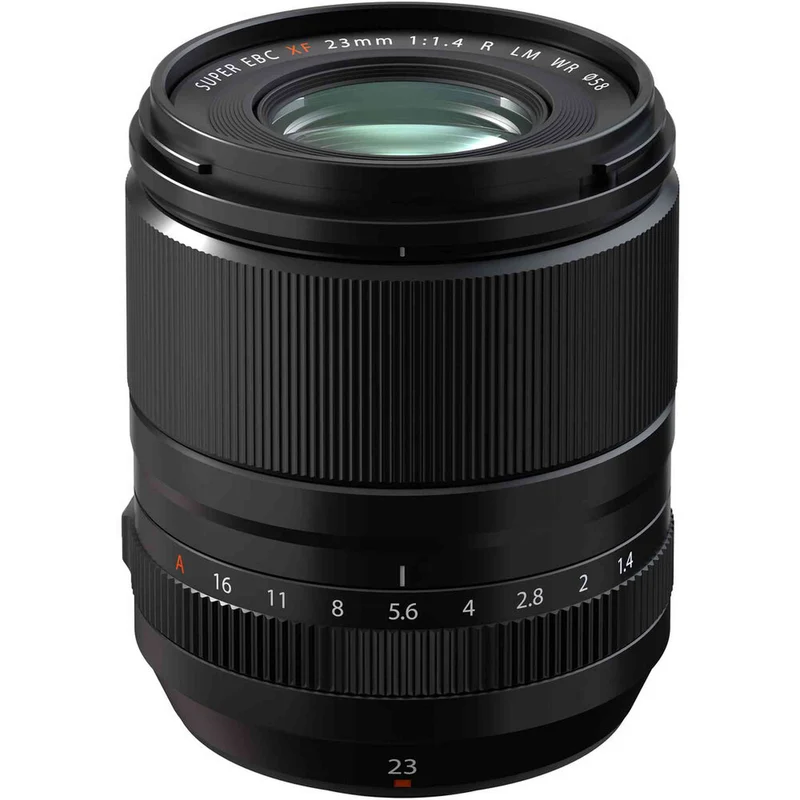 Fujifilm Fujinon XF 23mm f/1.4 R LM WR Prime Lens + 64GB SD Card Bundle