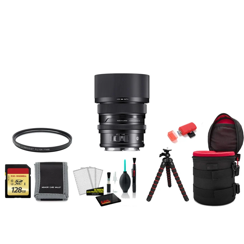 Sigma 50mm f/2 DG DN Contemporary Lens (Leica L) with Memory Card