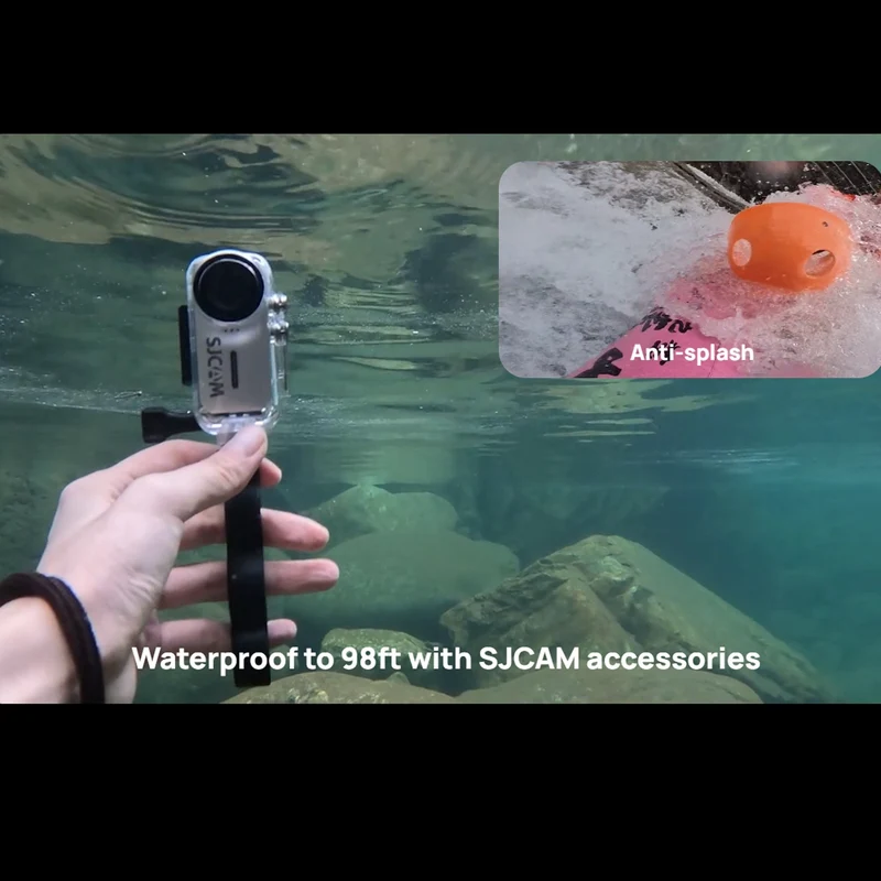 SJCAM C110+ 4K30FPS Action Camera Ultra HD with EIS, 170 Degree Wide Angle 98FT Waterproof CameraÔºåHelmet Camera with Mount Kits, 32G SD Card