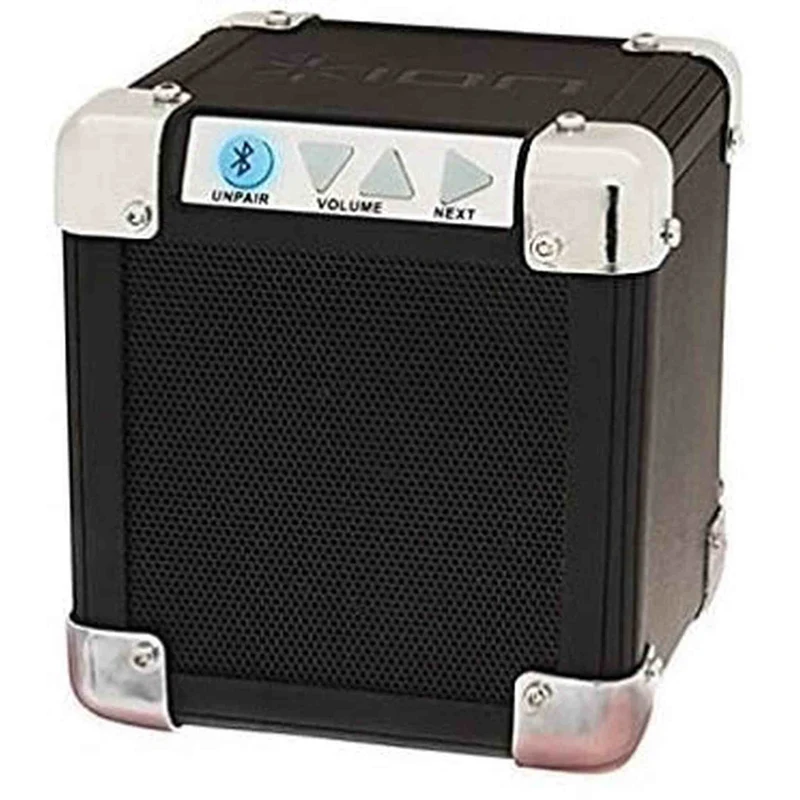 ION Audio Rock Block | Palm-Sized Wireless Bluetooth Speaker with 1/8" Input (15W)