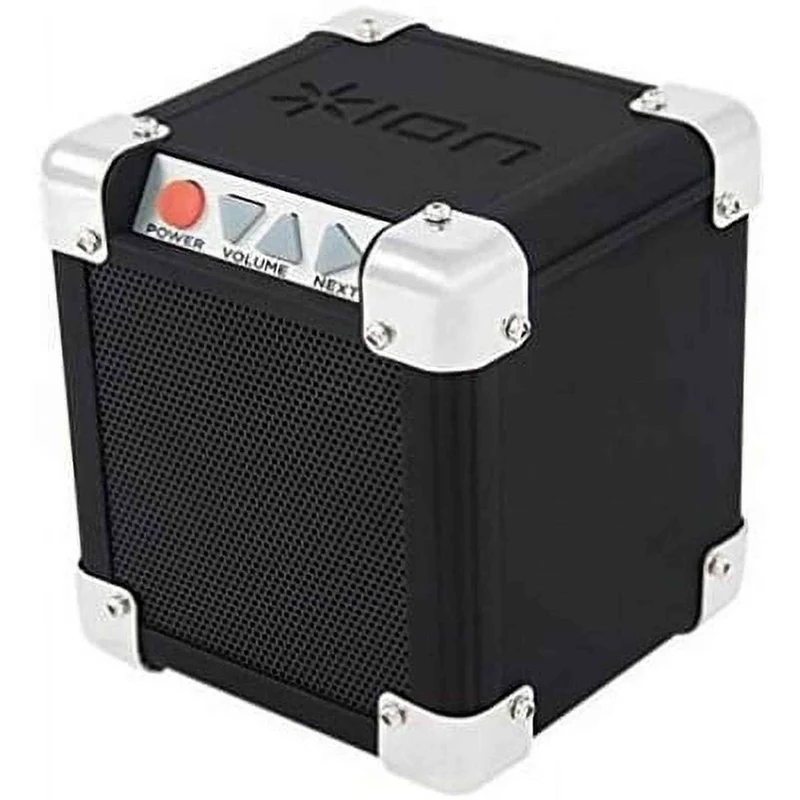 ION Audio Rock Block | Palm-Sized Wireless Bluetooth Speaker with 1/8" Input (15W)
