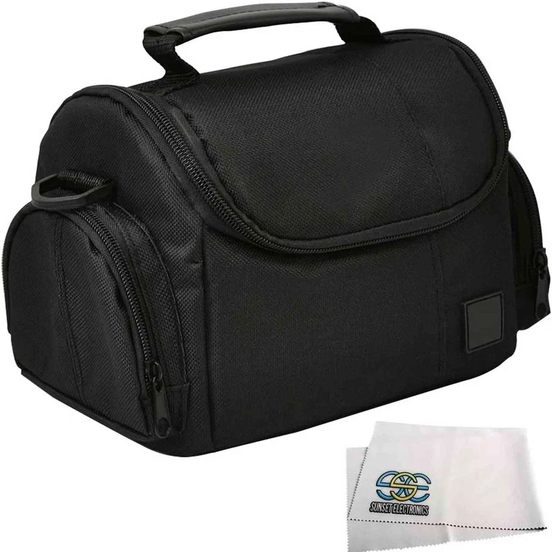 Medium Soft Padded Digital SLR Camera Travel Bag with Strap for Assorted Cameras