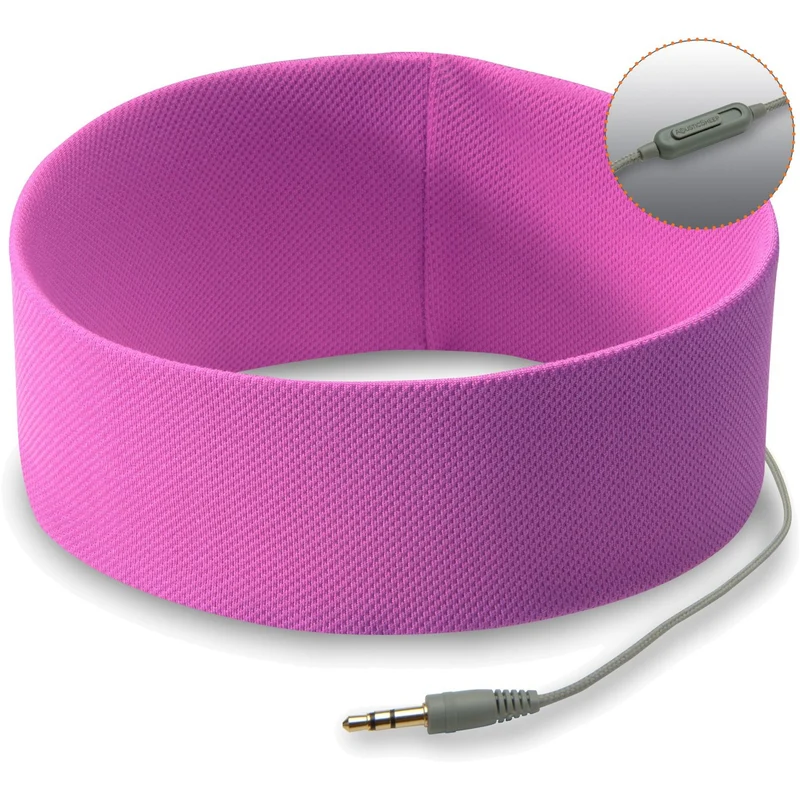 RunPhones Microphone Headphones (Wild Orchid, Medium)