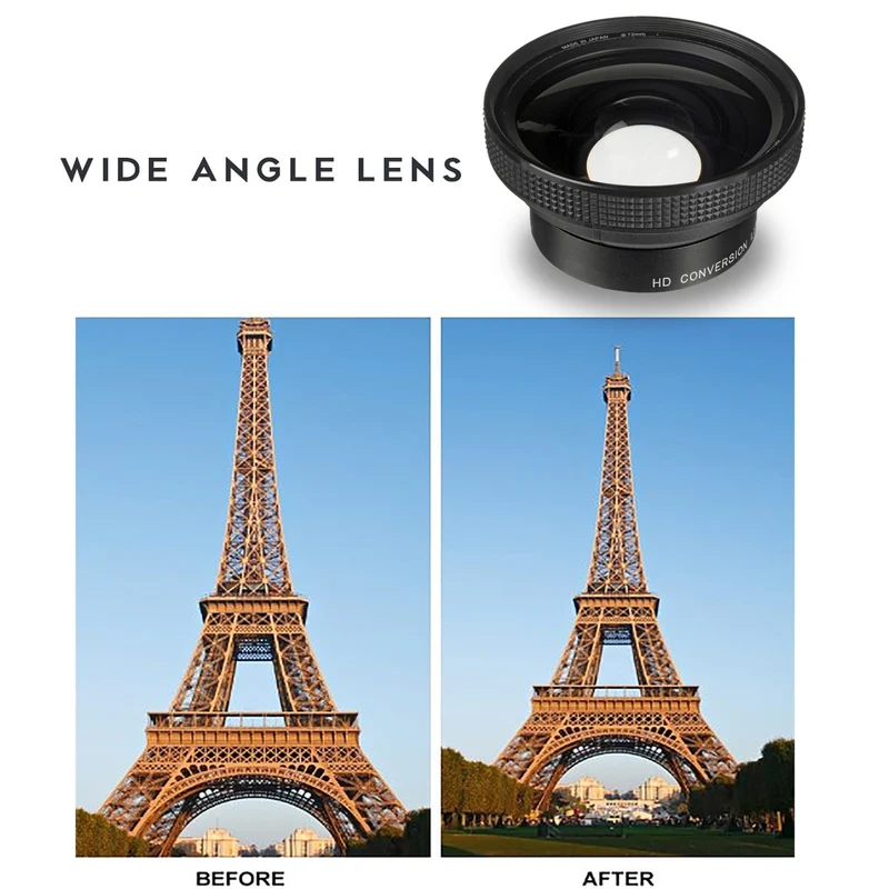 67mm Essential Accessories with Tulip Hood, Close Up Set, Hand Strap Bundle