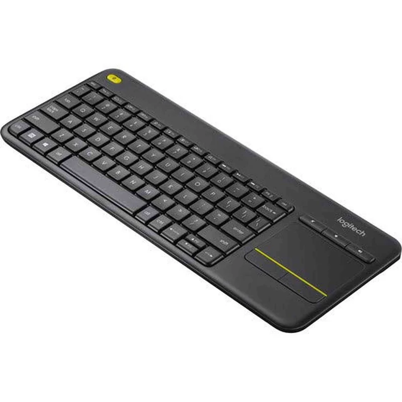 Logitech Wireless Touch TV Keyboard K400 Plus for Computers Laptops with Touchpad Bundle (1-Pack + Stylus)