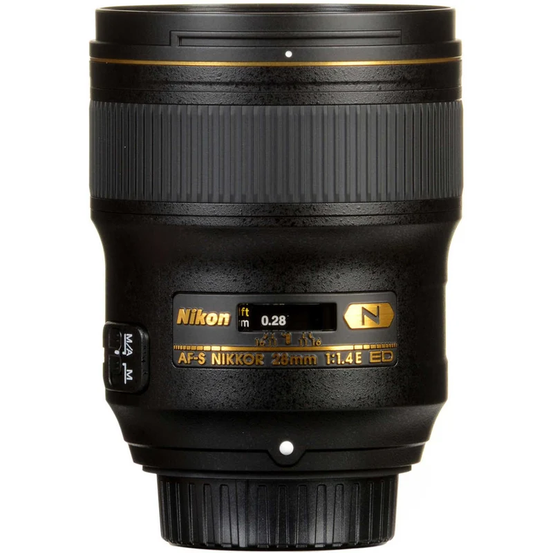 Nikon AF-S 28mm f/1.4E ED Prime Lens (20069) Intl Model Bundle