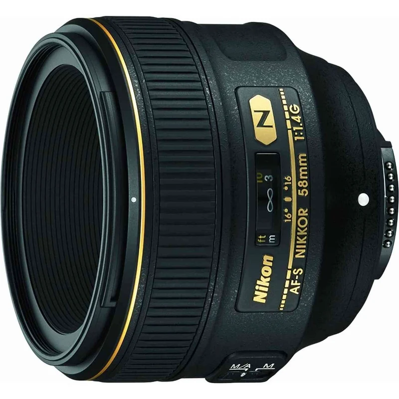 Nikon AF-S 58mm f/1.4G Compact Prime Lens (2210) Intl Model Bundle
