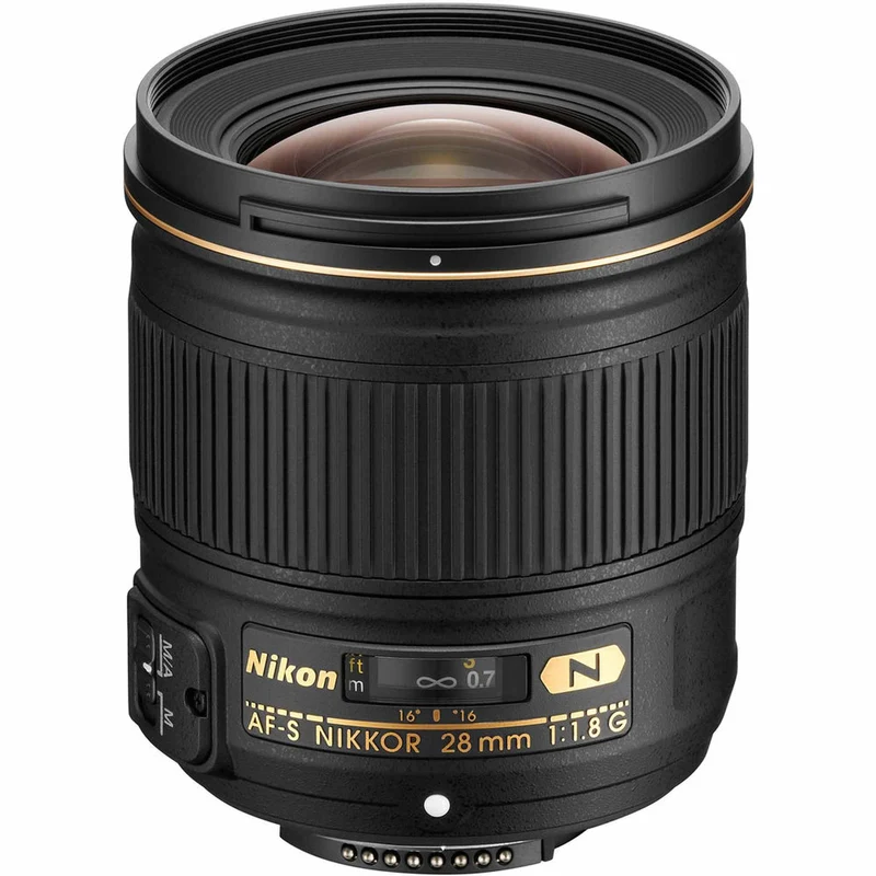 Nikon AF-S 28mm f/1.8G Wide-Angle Prime Lens (2203) Intl Model Bundle