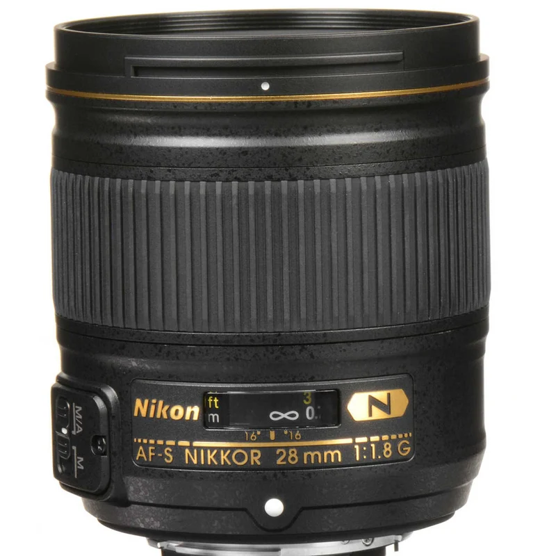 Nikon AF-S 28mm f/1.8G Wide-Angle Prime Lens (2203) Intl Model Bundle