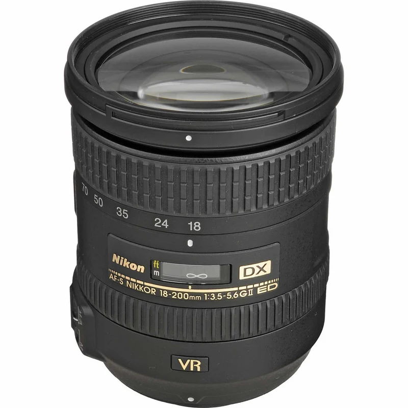 Nikon AF-S DX 18-200mm f/3.5-5.6G VR II Lens (2192) Intl Model Bundle