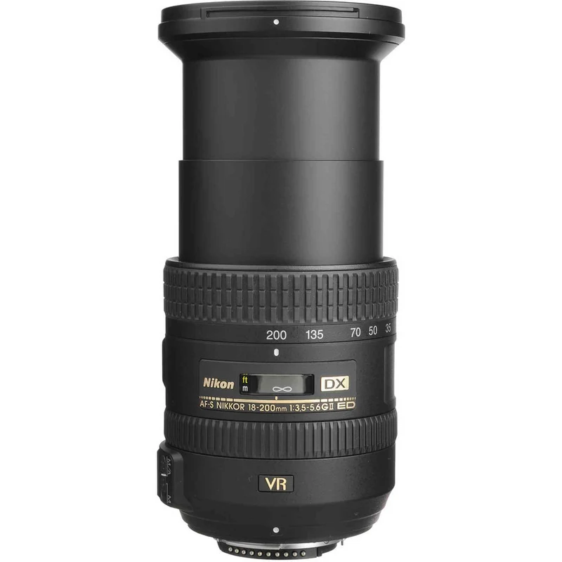 Nikon AF-S DX 18-200mm f/3.5-5.6G VR II Lens (2192) Intl Model Bundle