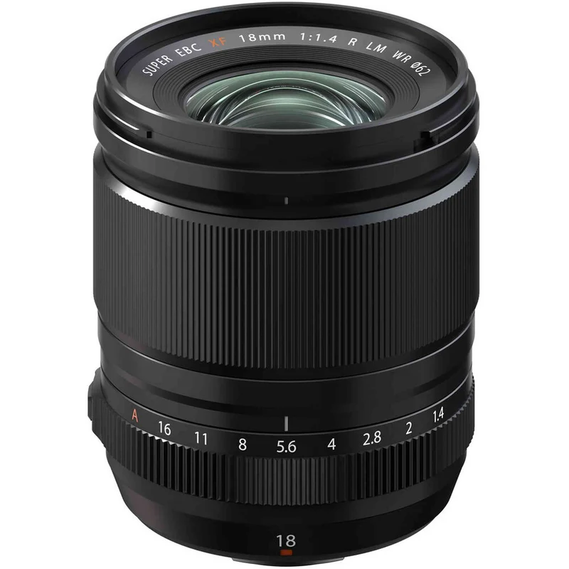 Fujifilm Fujinon XF 18mm f/1.4 R LM WR Prime Lens + 64GB SD Card Bundle