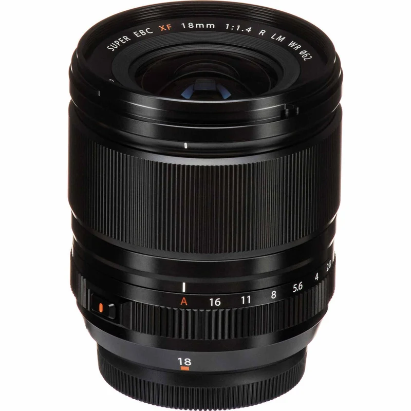 Fujifilm Fujinon XF 18mm f/1.4 R LM WR Prime Lens + 64GB SD Card Bundle