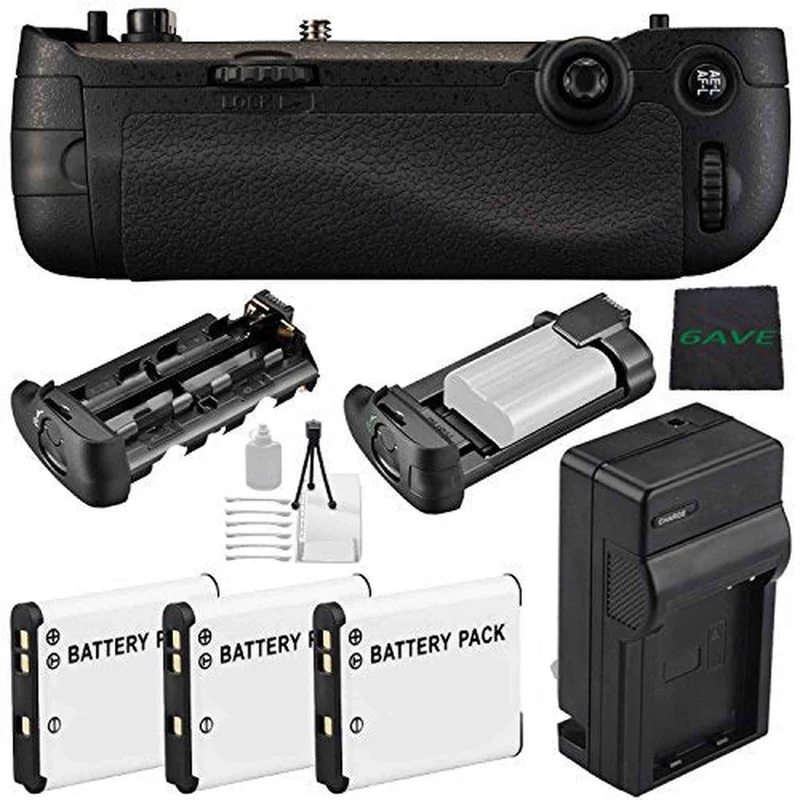 Nikon MB-D16 Multi Battery Power Pack for D750 (Certified Refurbished) + EN-EL15 Replacement Li-on Battery + Microfiber