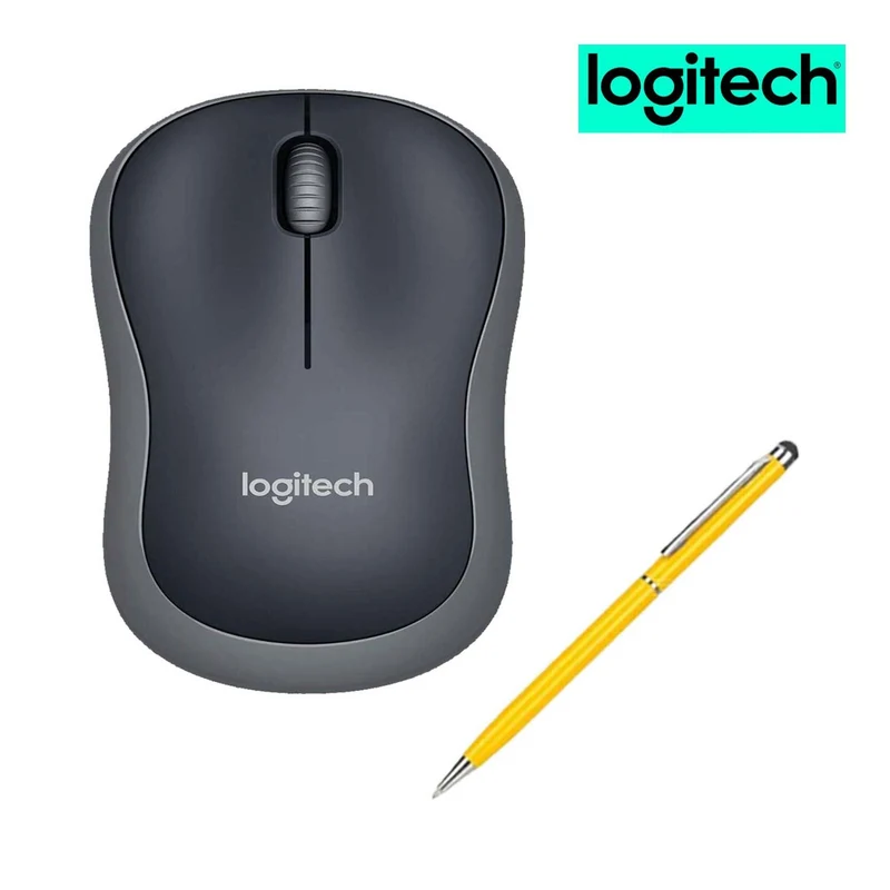 Logitech M185 Wireless Mouse for Computers Laptops Fast Scrolling Bundle (100-Pack)