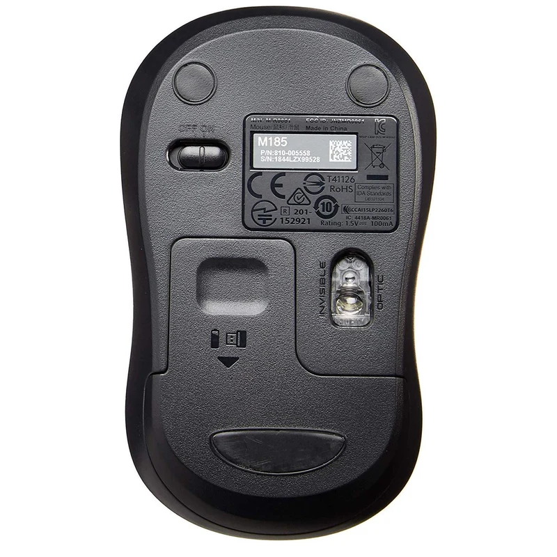 Logitech M185 Wireless Mouse for Computers Laptops Fast Scrolling Bundle (100-Pack)