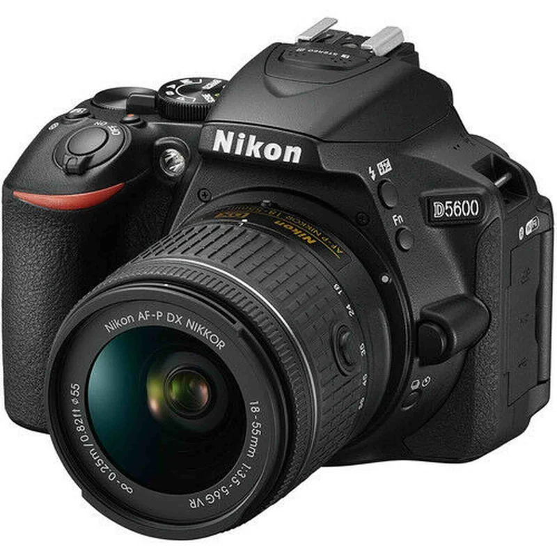 Nikon D5600 DSLR Camera w/18-55mm VR AF-P Lens Deluxe Bundle