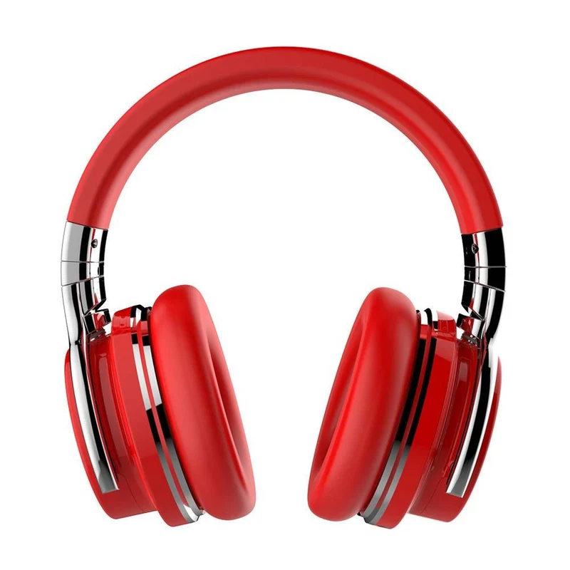 COWIN E7 Active Noise Cancelling Bluetooth Headphones - Red