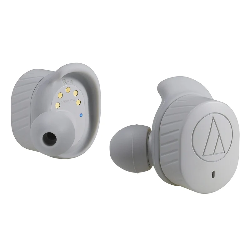 Audio-Technica ATH-SPORT7TWGY SonicSport Wireless In-Ear Headphones, Gray