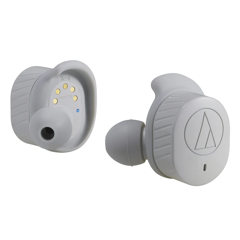 Audio-Technica ATH-SPORT7TWGY SonicSport Wireless In-Ear Headphones, Gray