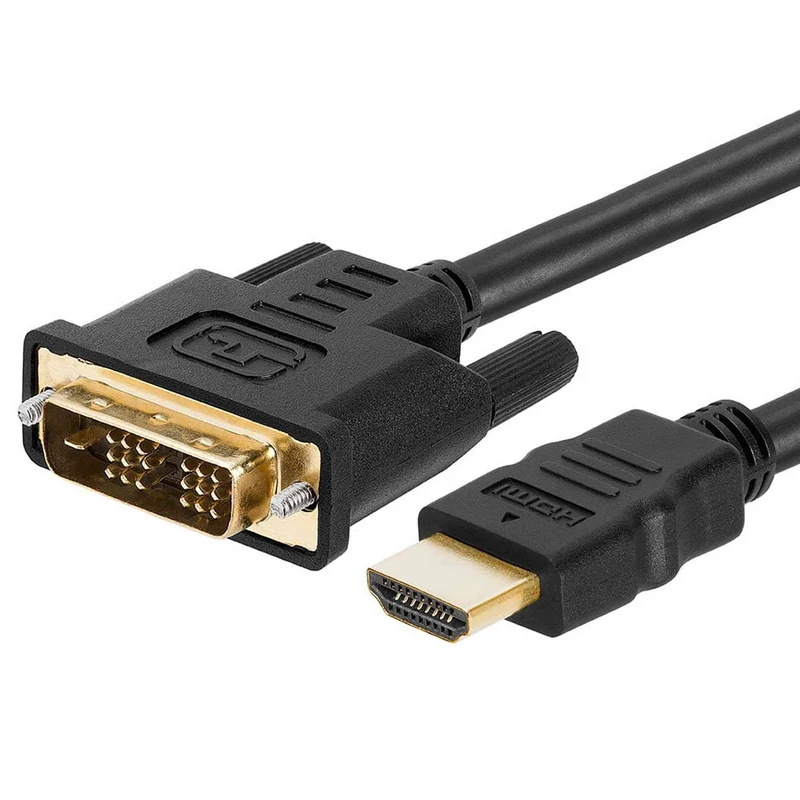 CMPLE - HDMI to DVI Adapter Cable Bi Directional High Speed Monitor Cable for PC Laptop HDTV Projector - 6 feet