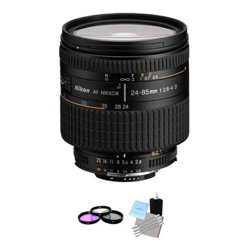 Nikon AF Zoom Nikkor 24-85mm f/2.8-4.0D IF AF Lens + UV Kit & Cleaning Kit