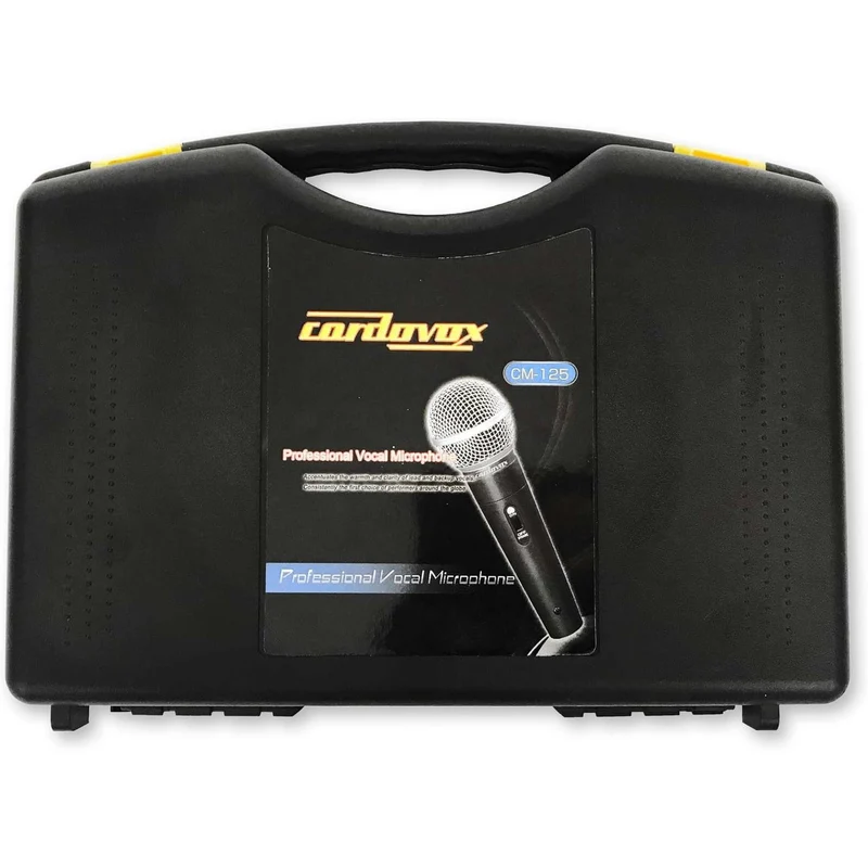 Dynamic Microphone Compatible With Interface. Set Comes With Cable & Case. Hyper Cardioid Mic With Tone Quality And On Off Switch