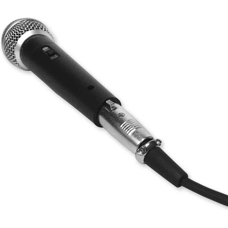 Dynamic Microphone Compatible With Interface. Set Comes With Cable & Case. Hyper Cardioid Mic With Tone Quality And On Off Switch