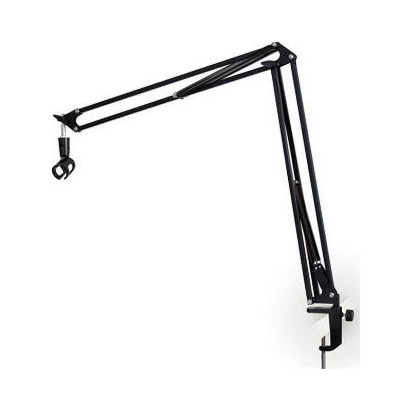 ULTIMATE SUPPORT JSBCM50 JamStands Series External Spring Style Ultimate Broadcast Mic Stand Dual Exterior Spring Design Ergonomic Adjust Knob Sturdy Table Clamp System