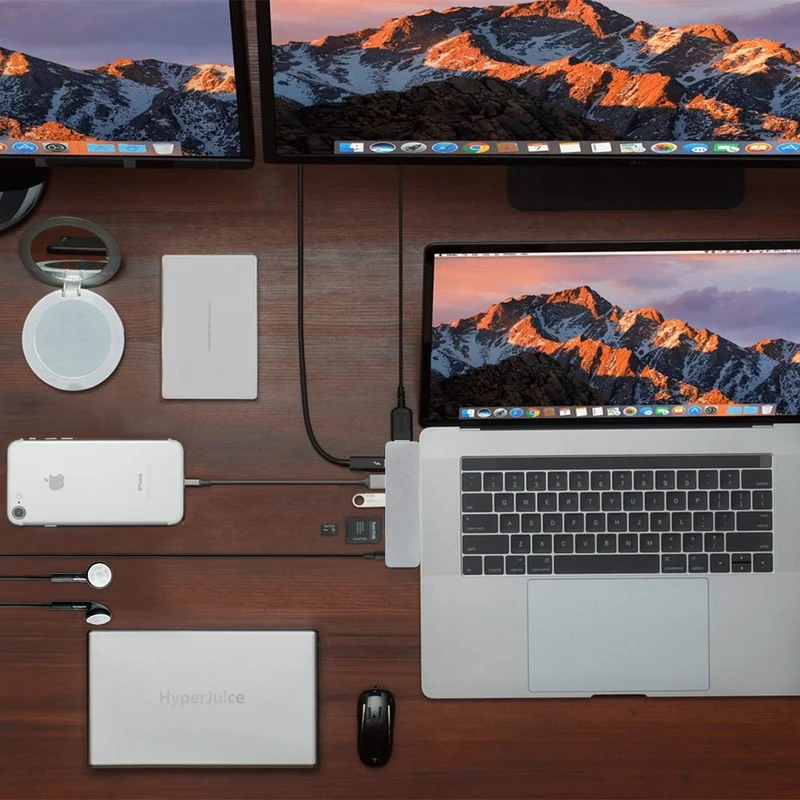 Hyperdrive Solo 7-in-1 USB-C Hub Gray