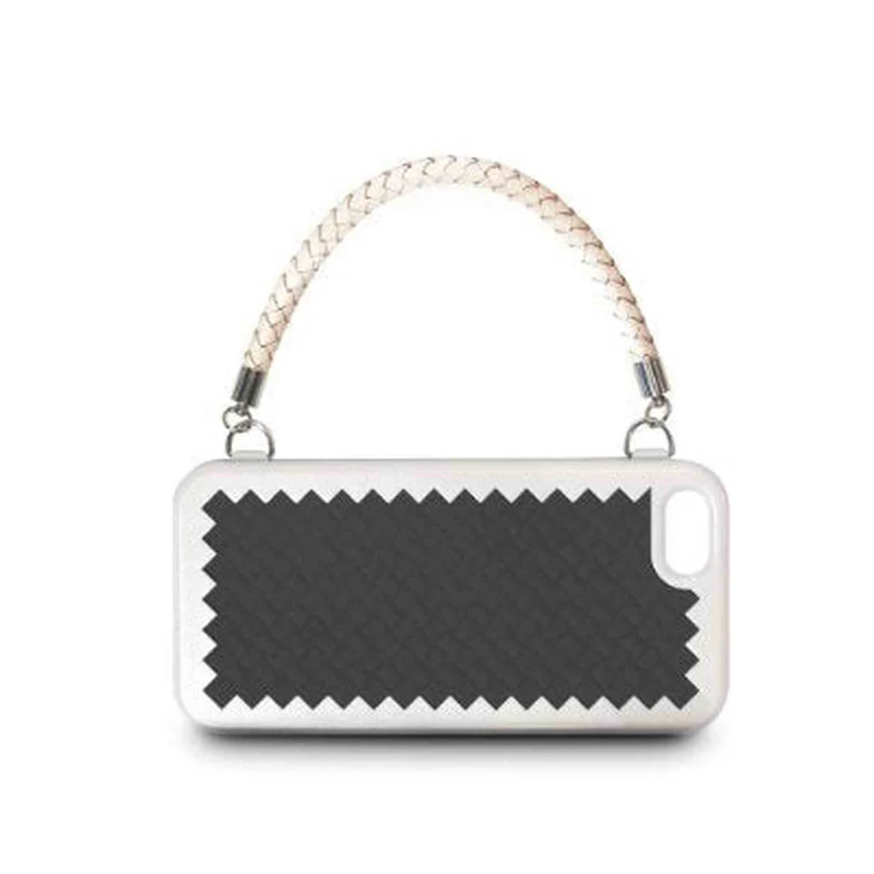 The Joy Factory New York Woven Handbag Case with Handle for for iPhone5/5S, CSD123- 1 Pack - Retail Packaging - Black