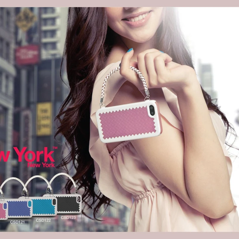 The Joy Factory New York Woven Handbag Case with Handle for for iPhone5/5S, CSD123- 1 Pack - Retail Packaging - Black