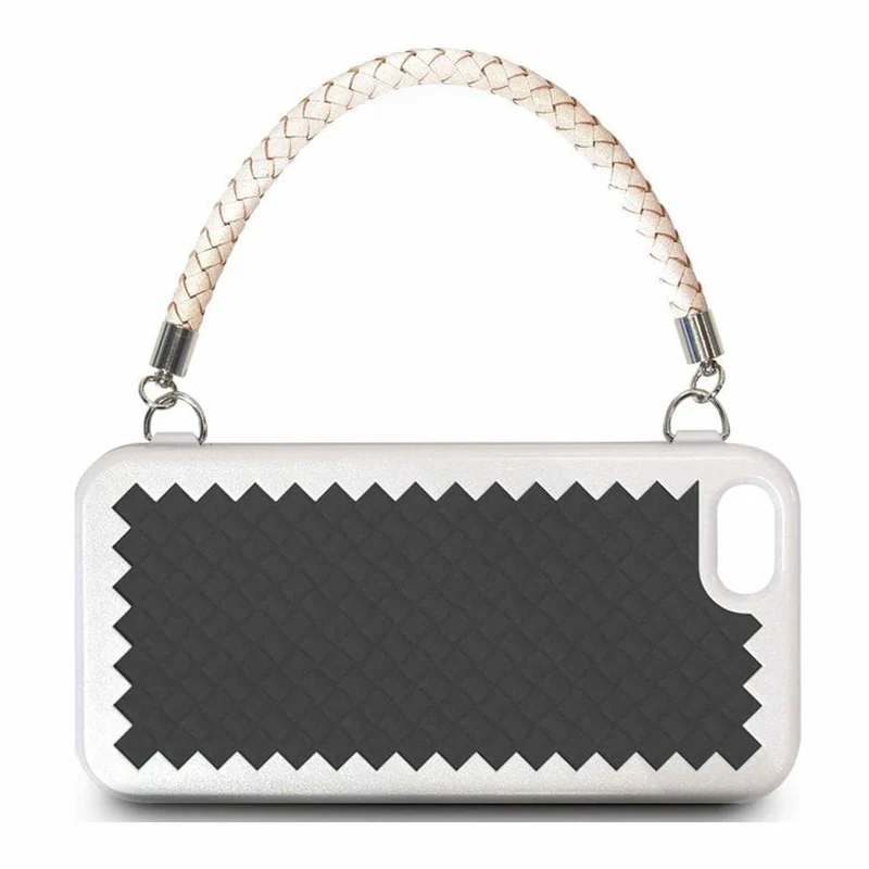 The Joy Factory New York Woven Handbag Case with Handle for for iPhone5/5S, CSD123- 1 Pack - Retail Packaging - Black