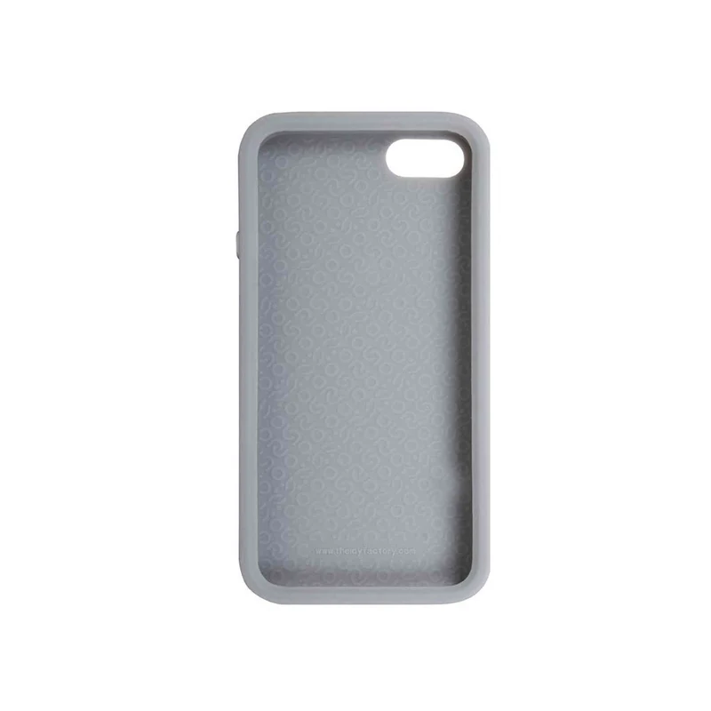 The Joy Factory Jugar Soft Silicone Case with Metal Frame for iPhone5/5S, CSD101 (Gray)