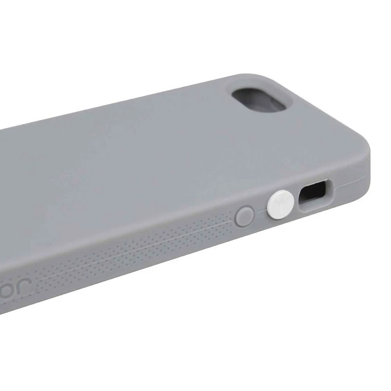 The Joy Factory Jugar Soft Silicone Case with Metal Frame for iPhone5/5S, CSD101 (Gray)