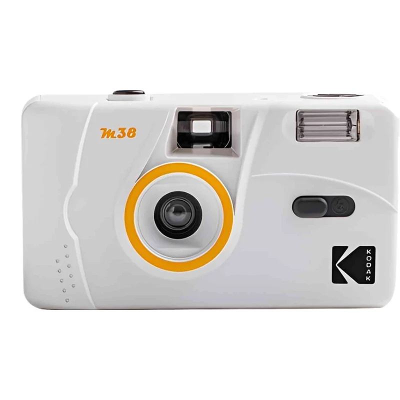 Kodak M38 35mm Film Camera - Focus Free, Powerful Built-in Flash, Easy to Use (Clouds White)