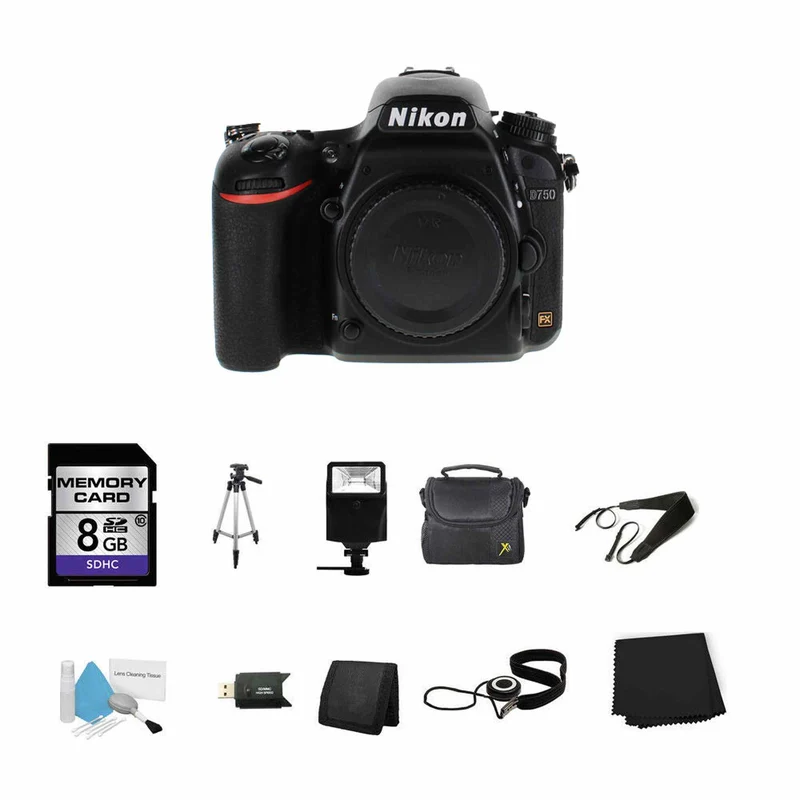 Nikon D7500 DSLR Camera (Body Only) 8GB Bundle