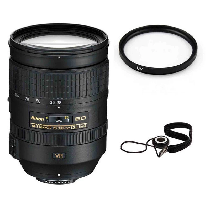 Nikon AF-S NIKKOR 28-300mm f/3.5-5.6G ED VR Lens Bundle