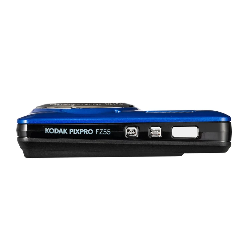 KODAK PIXPRO FZ55-BL 16MP Digital Camera 5X Optical Zoom 28mm Wide Angle 1080P Full HD Video Li-Ion Battery 2.7" LCD Vlogging Camera (Blue)