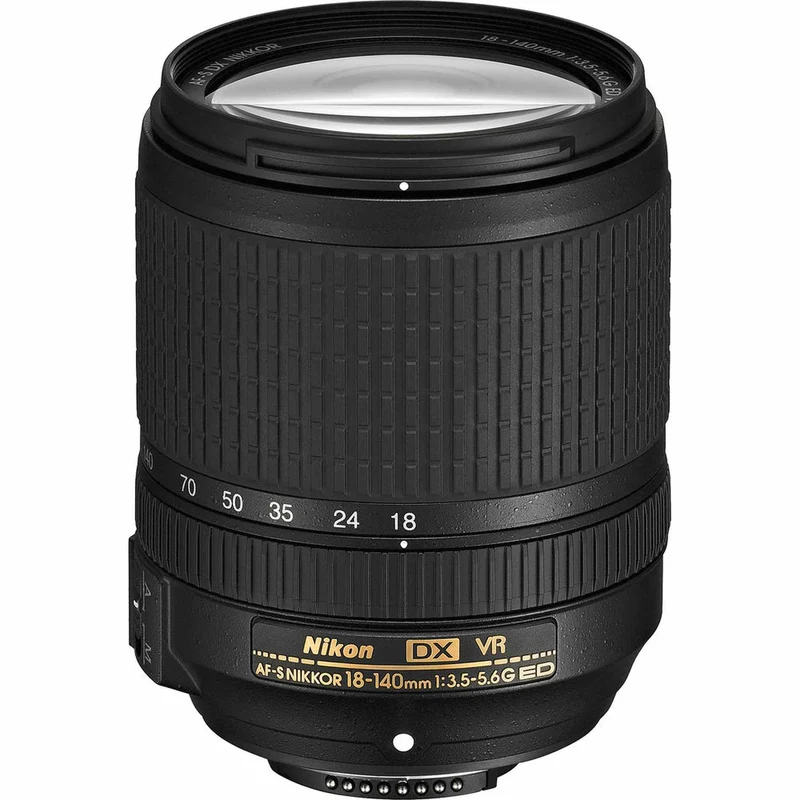 Nikon AF-S DX 18-140mm f/3.5-5.6G ED VR Lens (2213) Intl Model Bundle