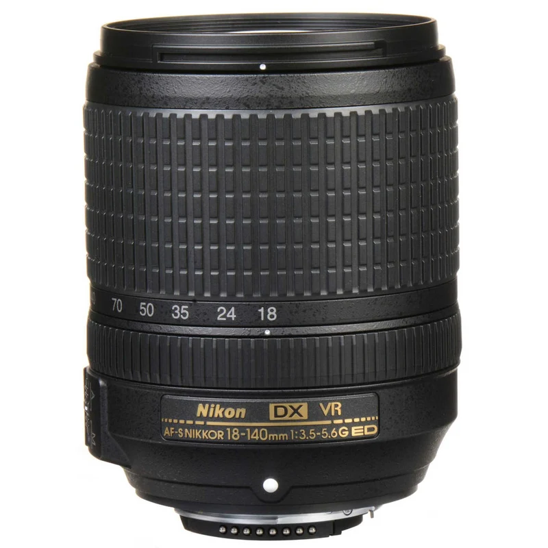 Nikon AF-S DX 18-140mm f/3.5-5.6G ED VR Lens (2213) Intl Model Bundle