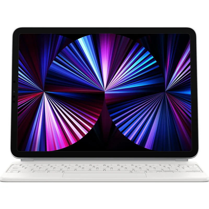 Apple Magic Keyboard: iPad Keyboard case for iPad Pro 11-inch (1st, 2nd, 3rd, 4th gen) and iPad Air (4th, 5th gen, and M2), Great Typing Experience, Built-in trackpad, US English - White