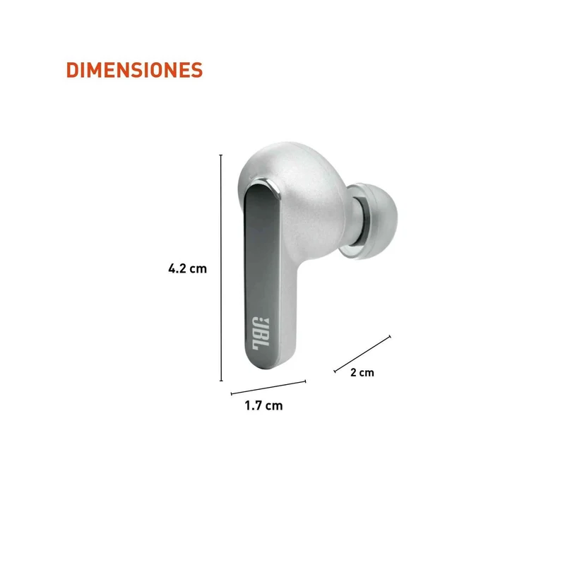 JBL Live Pro 2 - True Wireless Noise Cancelling Earbuds (Silver)