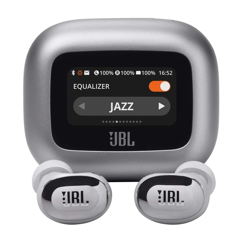 JBL Live Buds 3 - True Wireless Noise-Cancelling Bud-Type Earbuds (Silver)